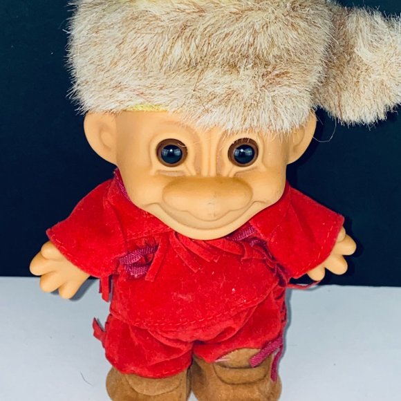 Russ Troll Doll Daniel Boone Davy Crocket Woodsman Frontier Man Toy Figure - Picture 2 of 3